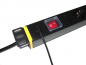 Preview: 19" Steckdosenleiste mit USB Schalt-Eingang USL6 HR