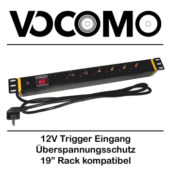 Profi Steckdosenleiste mit Trigger Schalt-Eingang TSL6 HR